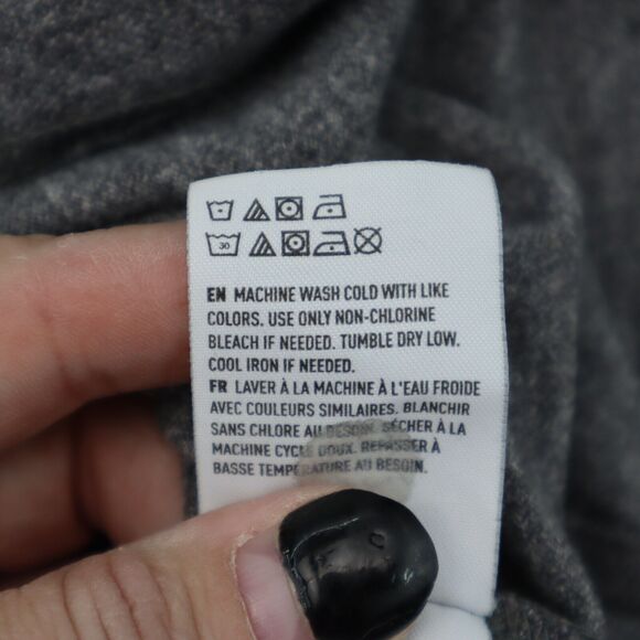 American Eagle Outfitters Shirt Mens M Gray Short Sleeve Button Logo Collar Polo - Picture 9 of 16